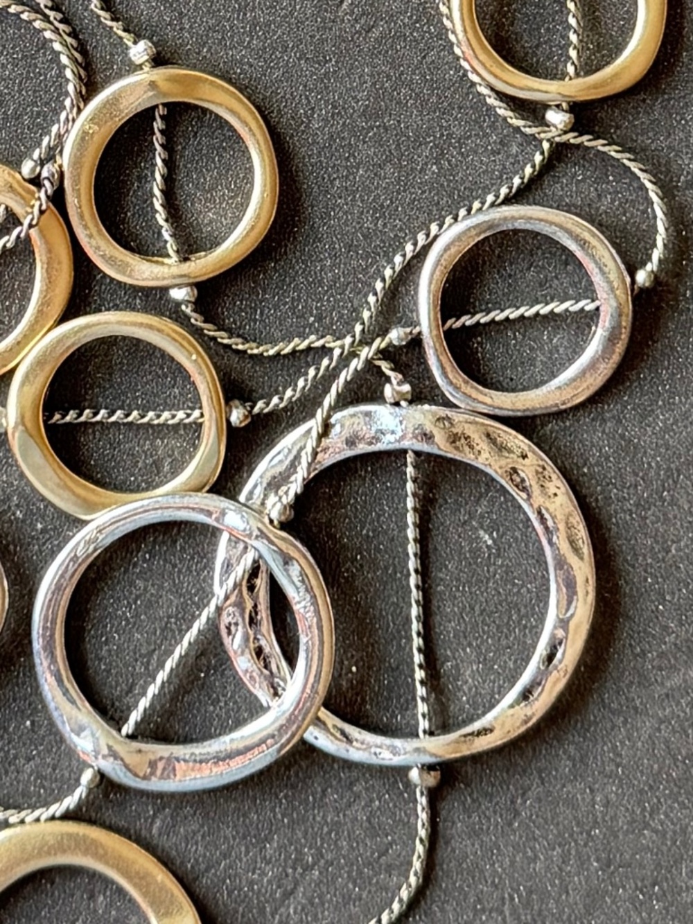 CHICO's Three Mixed Metal Geometric Statement Necklaces - Picture 11 of 12